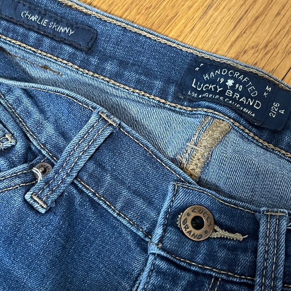 Lucky Brand Charlie Skinny Jeans sz 26 - Picture 4 of 6